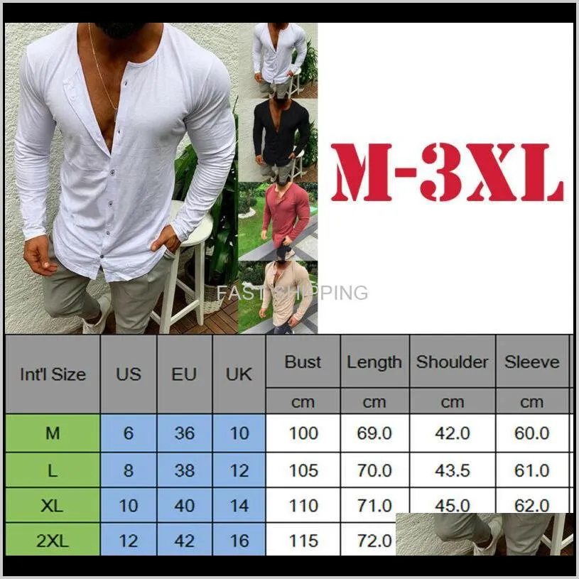 Mens Casual Fashion Slim Fit Button