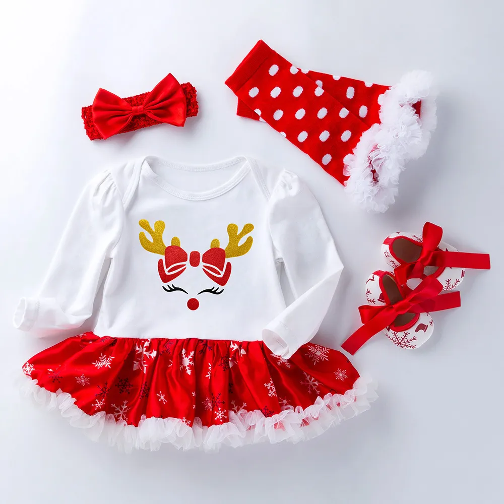 Weihnachts-Strick-Overall Für Babys – Rentier-Muster, Langärmlig, Warm & Kuschelig, Größe 12-18 Monate