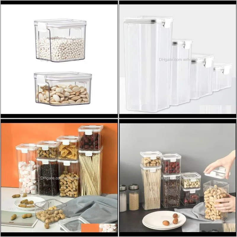 multi capacity sealed can rice grain storage box dispenser multigrain spaghetti noodles containers transparent bottles & jars