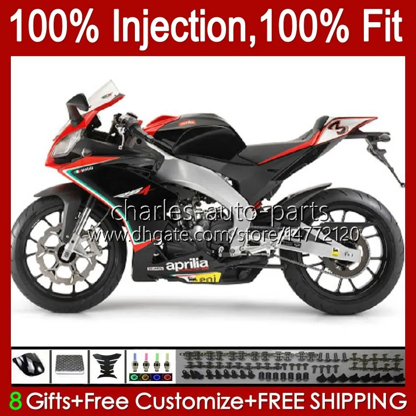 Injection Fairings For Aprilia RSV4 Red black RSV-1000 RSV 1000 RSV1000 R RR 09 10 11 12 13 14 15 39No.64 RSV1000RR 2009 2010 2011 2012 2013 2014 2015 RSV1000R 09-15 Kit