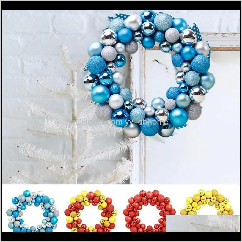 decorative christmas ball wreath festival scene layout photography prop showcase door wall