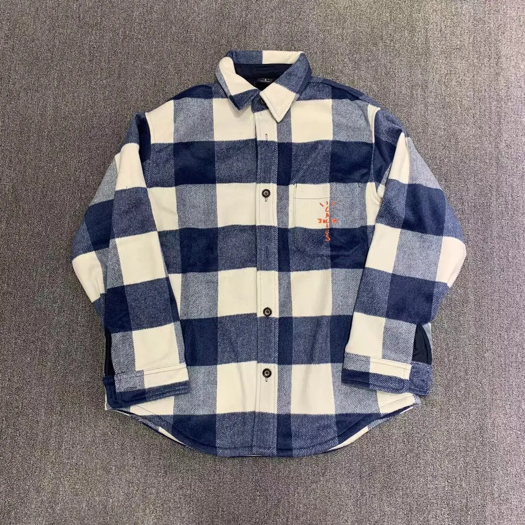 Blue plaid jacket mens deals
