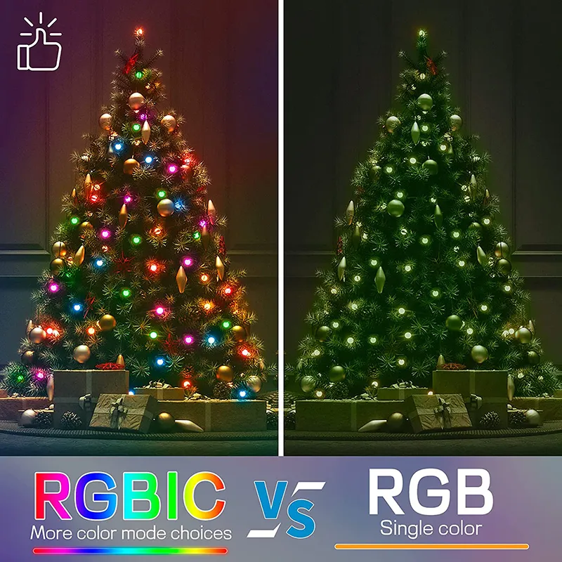 Smart Globe String Lights RGBIC Wifi Bluetooth Waterproof USB Outdoor Tuya Led Strip Light For Christmas Tree Lighting With Alex Google Home Eco Compatibility From Alamp51 13.42 DHgate.Com