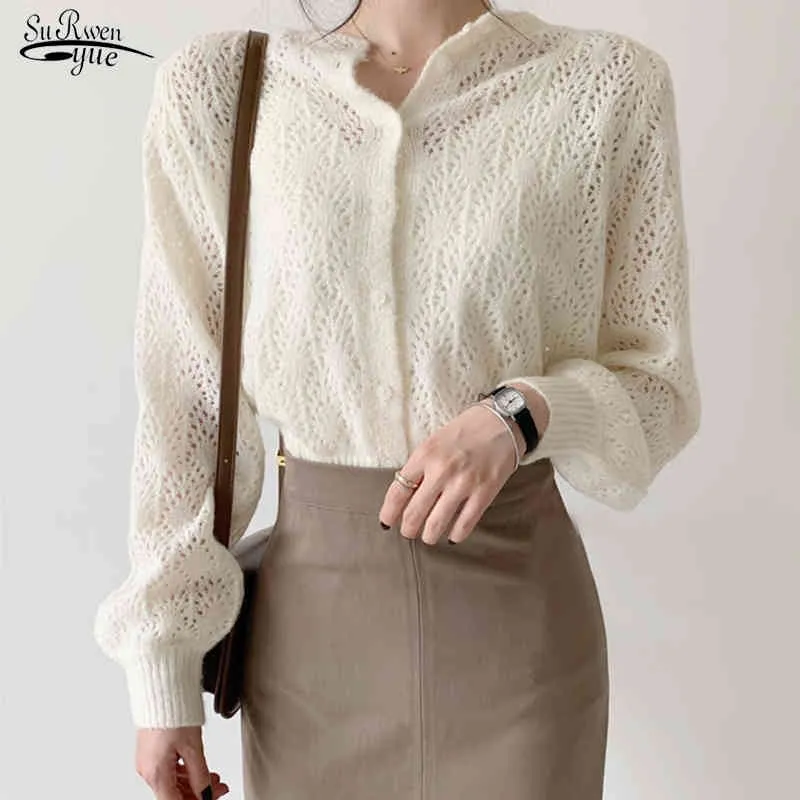 Women Satin Knitted Cardigan, V Neck, 3/4 Sleeve, Belt Closure