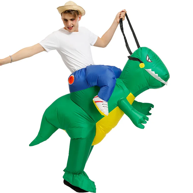 Tema de Halloween Disfraz Ropa Adultos Niños Show Dinosaurio Inflable Fiesta de vacaciones Rendimiento de Navidad 5 estilos 2021