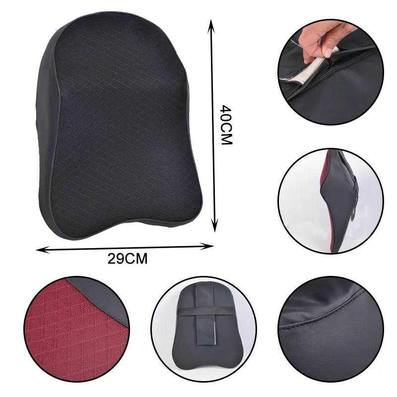 1pc New Memory Foam Car Lumbar Pillow, Car Seat Back Support Cushion, Four  Season Automotive Interior Accessories