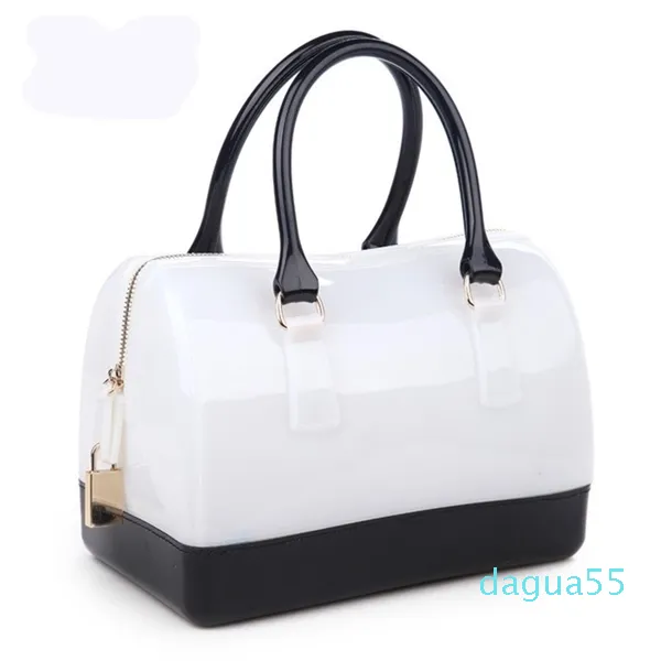 Sommar Fresh Jelly Clear Handbang New Fashion Star Street Design One Shoulder Bag handväska Q1117