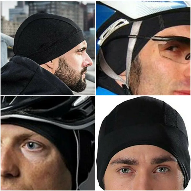 Casco Moto Helmets Motorcycle Helmet Inner Cap Liner Moisture Wicking Cooling Max Hat Dry Breathable Racing Hats Under Beanie Caps Motorcycles Accessories