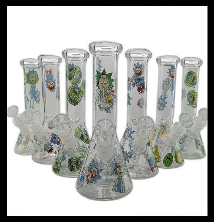 Yeni 10 "Cam Bong Su Boru Beher Bongs Su Boru Yağı Talimler Cam Bubbord Pyrex Yağ Brülörü Cheechshop Satış