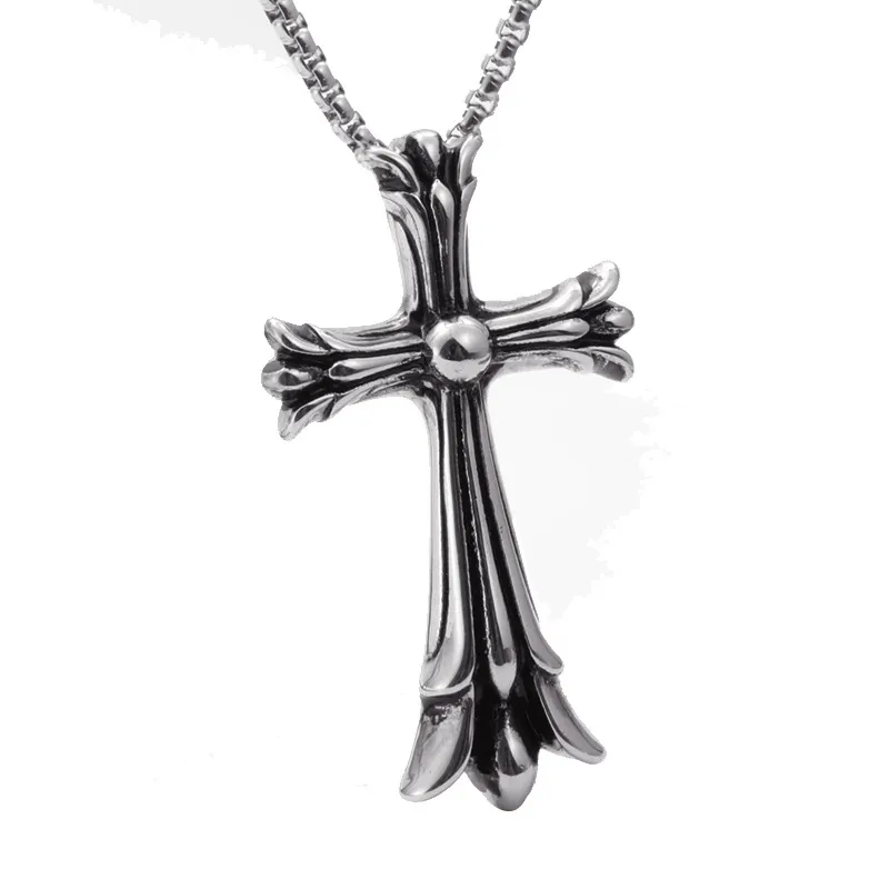 Trendy Couple Student Gift Fashion Jewelry Cross Pendant Necklace For Men And Women From