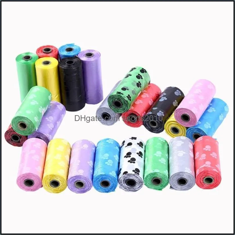 Pet supplies Dog Poop Bags Biodegradable 150 rolls multiple color for waste scoop leash dispenser free shipping DHL LX8735
