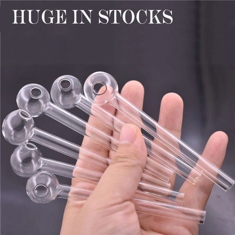DHL Free Glass Glass Burner Pipe 4inch 10 cm Comprimento Pyrex Heady Water Hand Tubulações Fumar acessórios para água Bong Ultra-barato
