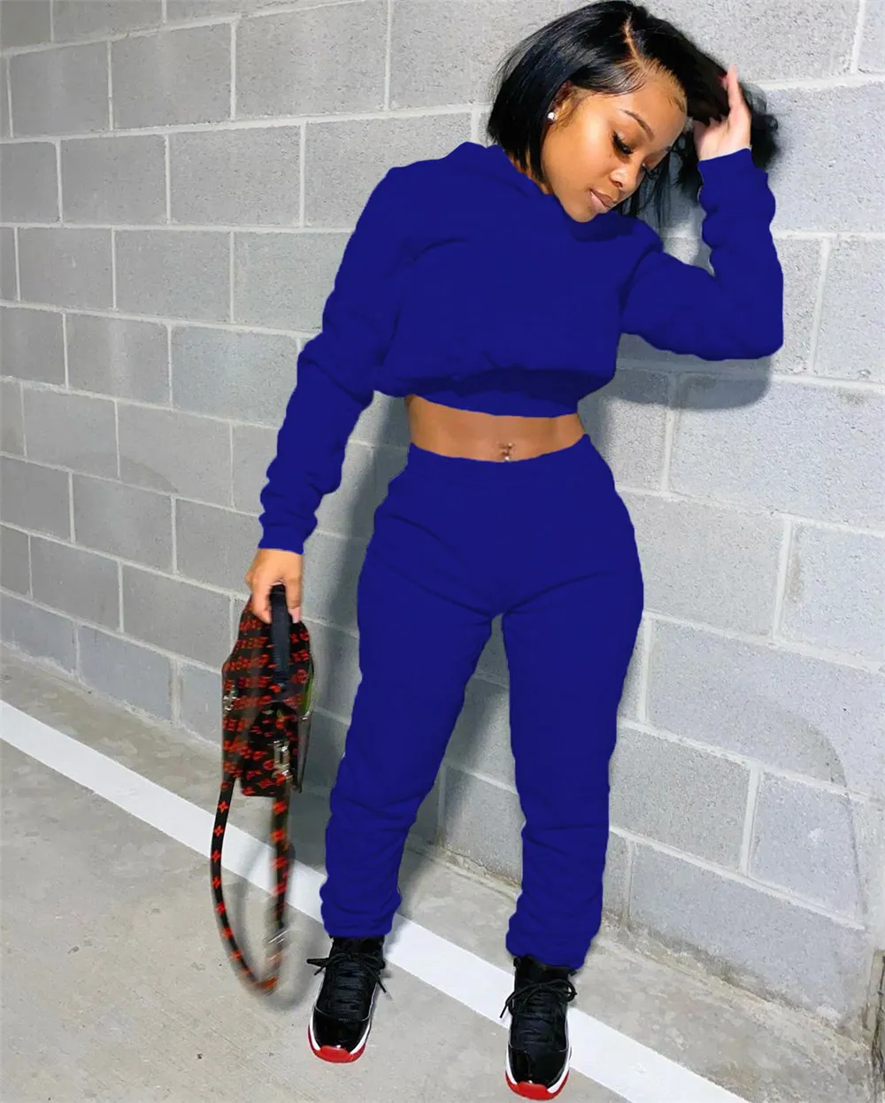 Matching joggers best sale and crop hoodies