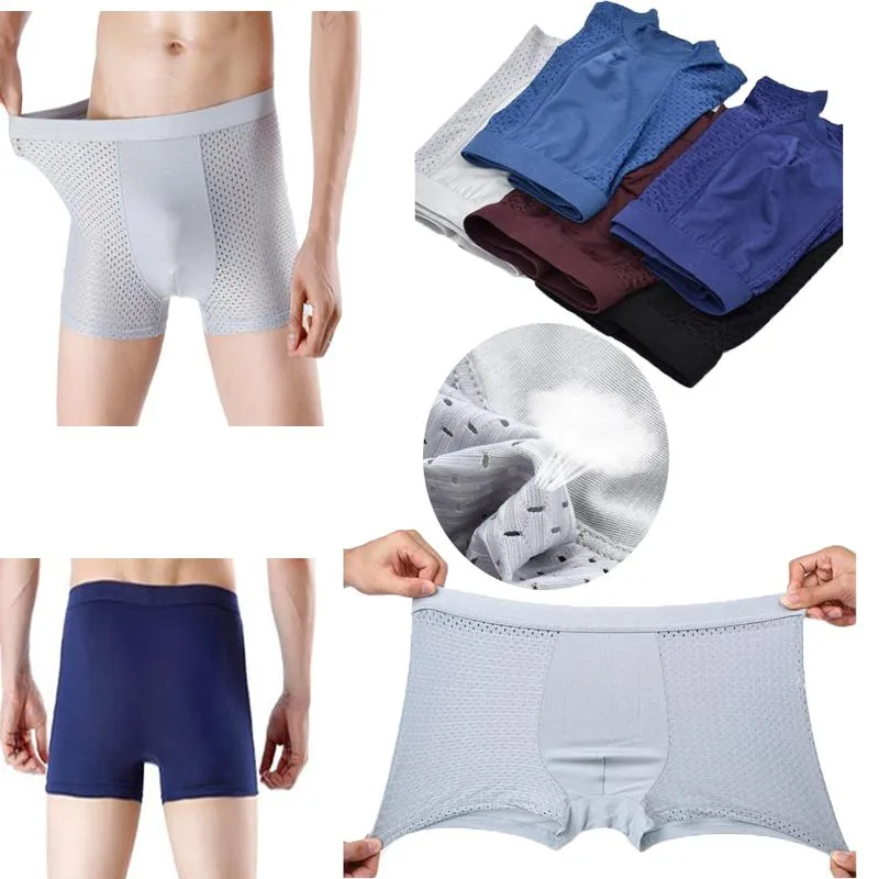 Briefs Boxer Breathable Mesh Underwear Underpants Men's