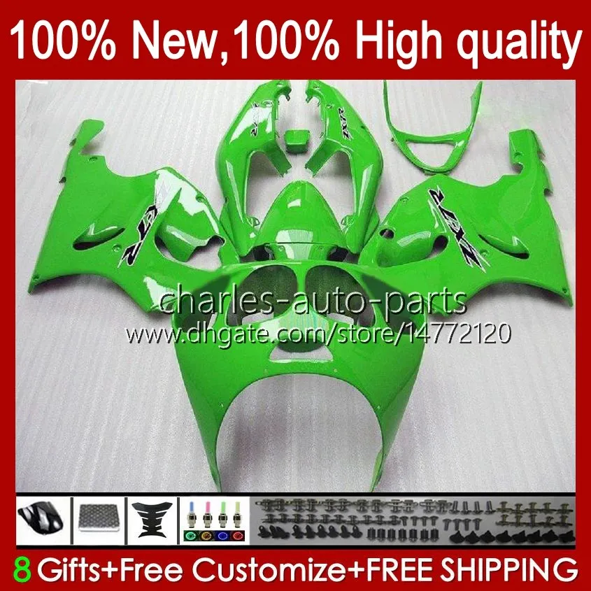 Kroppsorgan för Kawasaki Ninja ZX-750 Green Factory New ZX7R ZX750 ZX 7 R ZX 750 28HC.22 ZX 7R 1996 1997 1998 1999 2000 2001 2002 2003 ZX-7R 96 97 98 99 00 01 02 03 OEM FAIRING