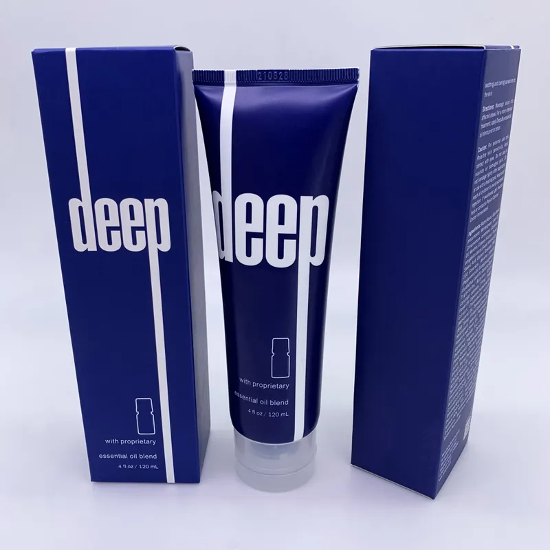 Deep Blue Rub Topische Creme mit ätherischem Öl 120 ml CC-Cremes Beruhigende Hautpflege, gemischt mit einer Basis aus feuchtigkeitsspendenden Weichmachern, die sich weich anfühlen