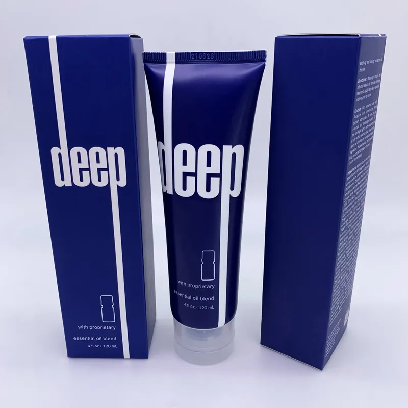 Deep Blue Rug Topical Cream med eterisk olja 120 ml CC Krämar Skinvård Lugnande blandad i en bas av fuktgivande mjukgörare som känns mjuk