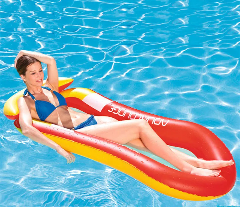 Inflatable Floats Tubes Environment Protection Foldable Back Floating Row Sunshade Swimming Pool Enjoyable Lounger DROPSHIP