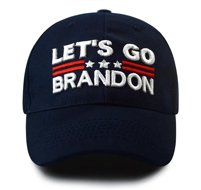 2022 LET`S GO BRANDON Embroidered Baseball Cap Sun Cotton Hat