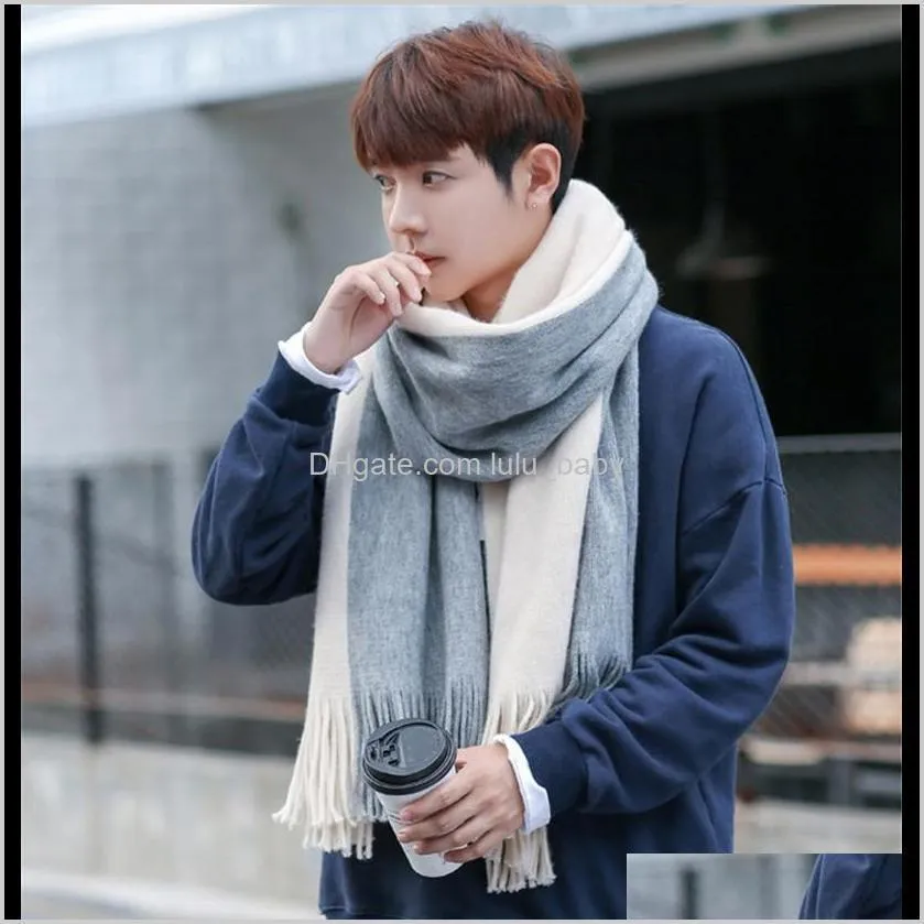 men fashion soft long scarf wraps shawl stole signature warm cotton scarves man scarves neck scarf