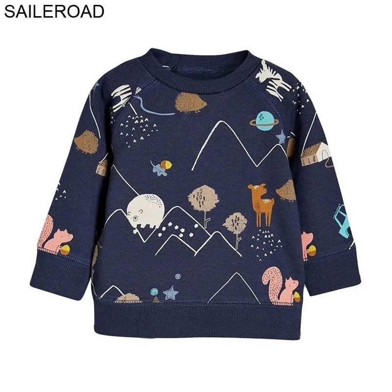 SAILEROAD Jungenpullover Herbsthemden für Babys Sporthemd 2–7 Jahre Sweartershirt Baumwollkleidung für Kinder 211111