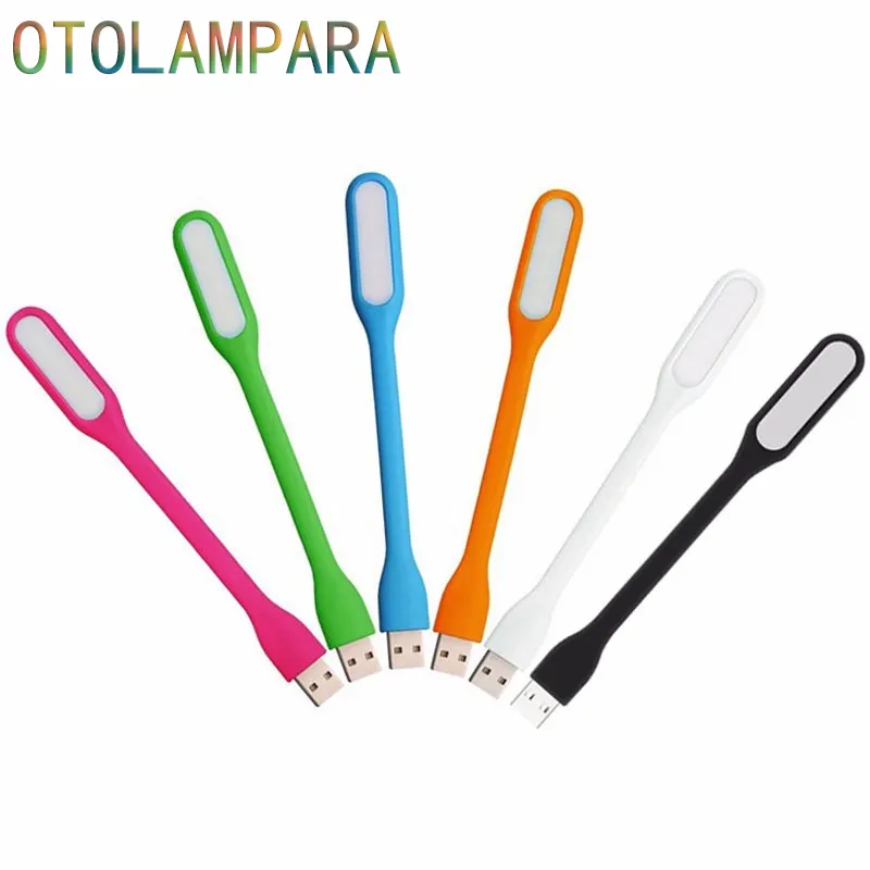 10 colori portatili per illuminazione a LED USB con banca di alimentazione USB / lampada per computer Proteggi la vista personalizza il laptop