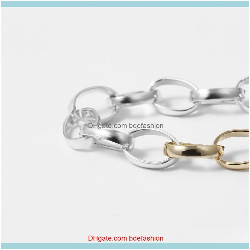 Women Bracelets Gold And Silver 2 Colors Connected Fashion Jewelry Business Clothing Accessories