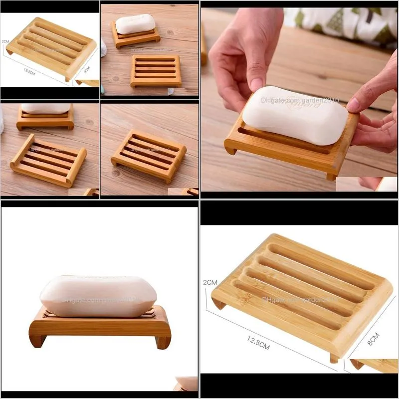 natural bamboo soap dishes tray holder bathroom soap rack plate box container handmade soap box wb2961