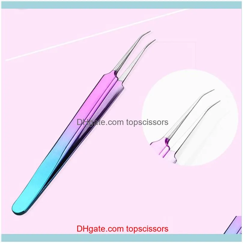 Professional Manicure Kit Nail Nipper Rhinestone Picker Eye Lashes Tweezers Precision Forceps Nail Tweezers Nail Art Tools Set