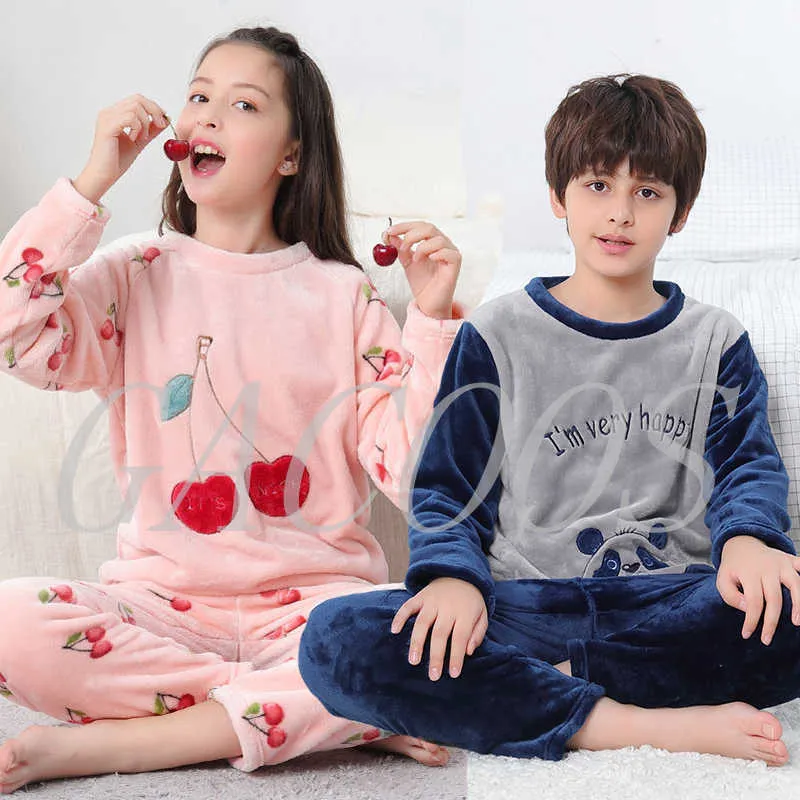 Warm boy top pajamas