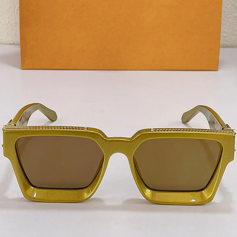 Designer Mens Xl Sunglasses M96006WN Z1165W With Square Gold