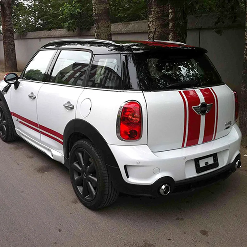 Car Trunk Stripe Decal Rear Back Door Stickers for MINI Cooper S R50 R53  R55 R56 R60 R61 F54 F55 F56 F60 Countryman Accessories