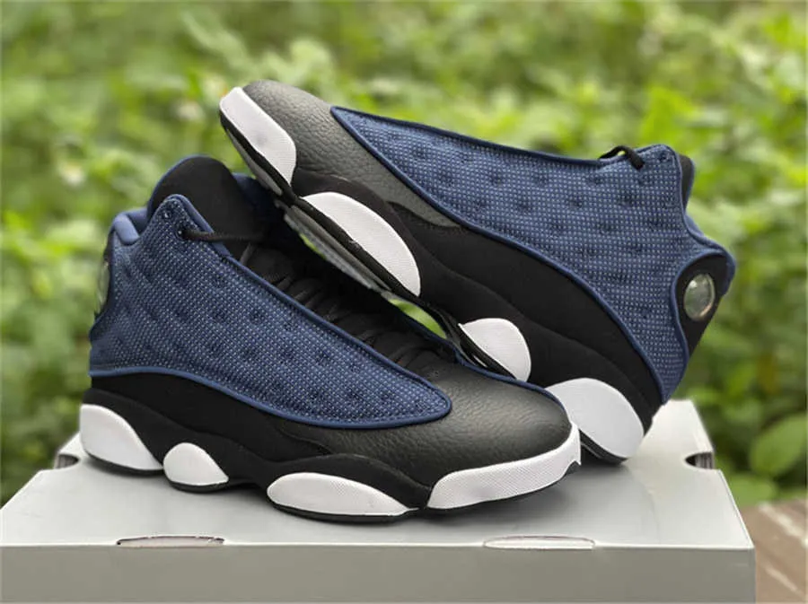 2022 Authentic 11 Low 13 Brave Blue Outdoor Shoes Men Women Navy Black White University Blue 3M Reflective Real Carbon Fiber Sports Sneakers