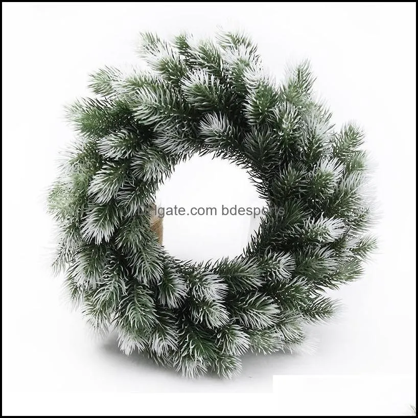 10/20pcs Christmas Wreath Material Artificial Plants Wedding Decorative Flowers Wreaths Home Decor Plastic Pine Needle S jllyzx