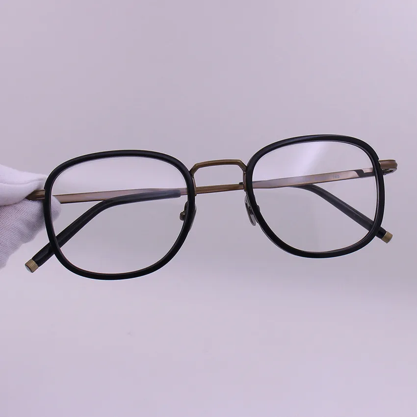 Merk -bril frames Optische bril Eyewear unisex titanium vierkant spektakel frames