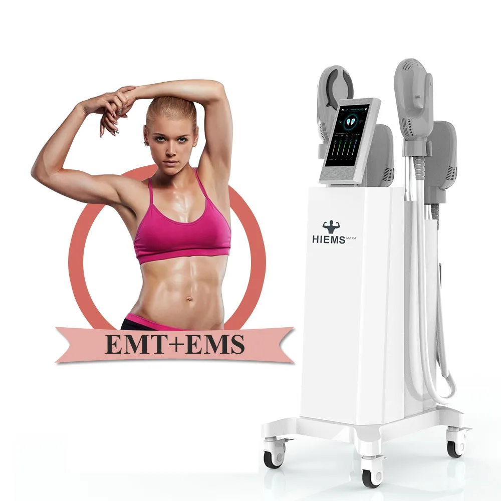 EMS Massage Body Slimming Machine Cellulite Remover Beauty Equipment Rimozione del grasso Stimolazione muscolare elettrica Hiemt Sculpting Device