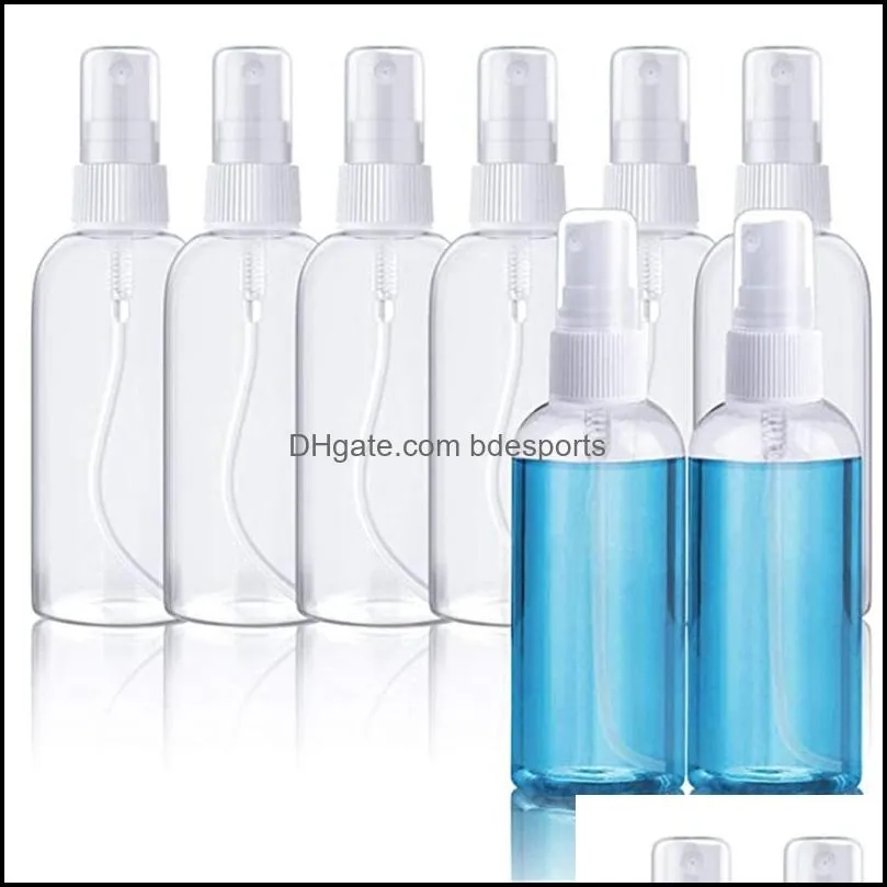 60 ml 2 oz de garrafas de spray de névoa extra fina com bombas de atomizador para óleos essenciais viagens por maquiagem portátil PP/Pet Plástico Droga 2