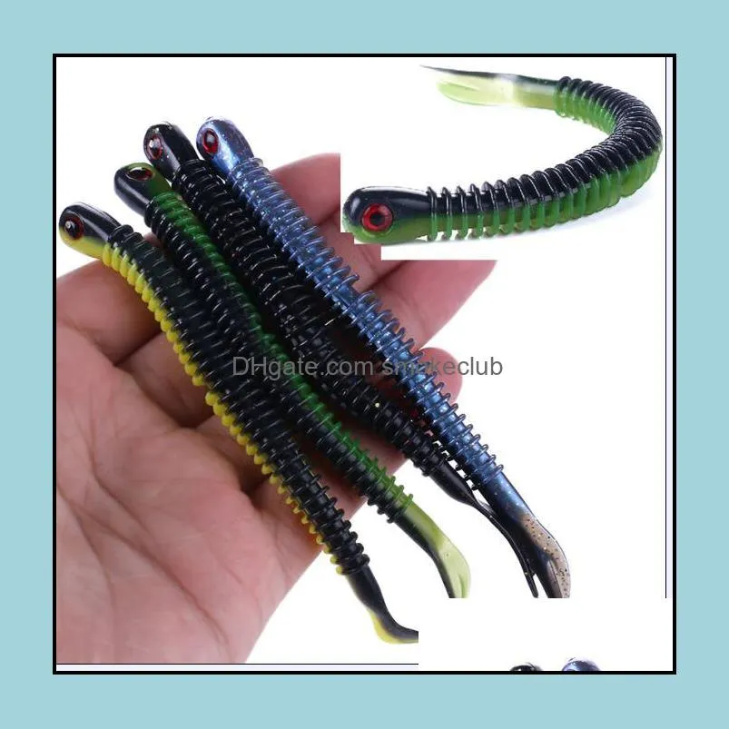 16PCS 15.4cm/5g 6.06in/0.17oz Worm Soft baits soft Worm bait Mixed Swimbait Baits Artificial Bionic baits High-quality!