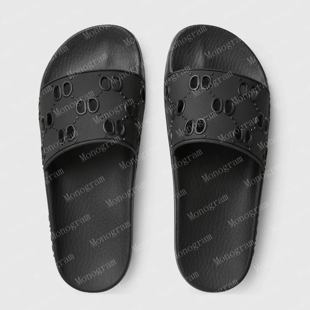Black rubber slides deals