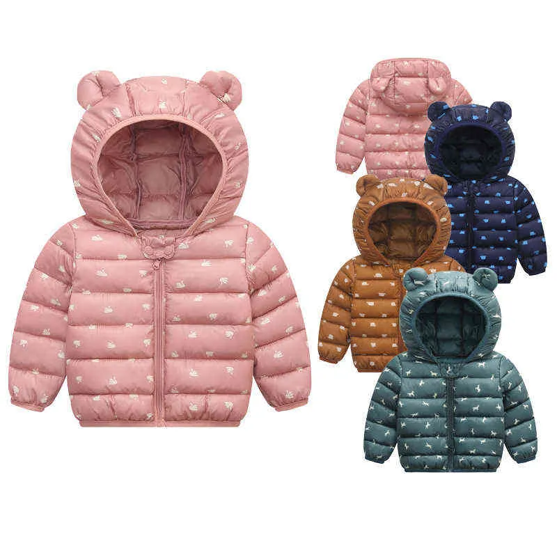 Crianças de criança apodregada jaqueta para menina 2021 Autumn Winter Warm meninos meninas casaco Jackets Filhos Presente de aniversário para fora do vestuário j220718