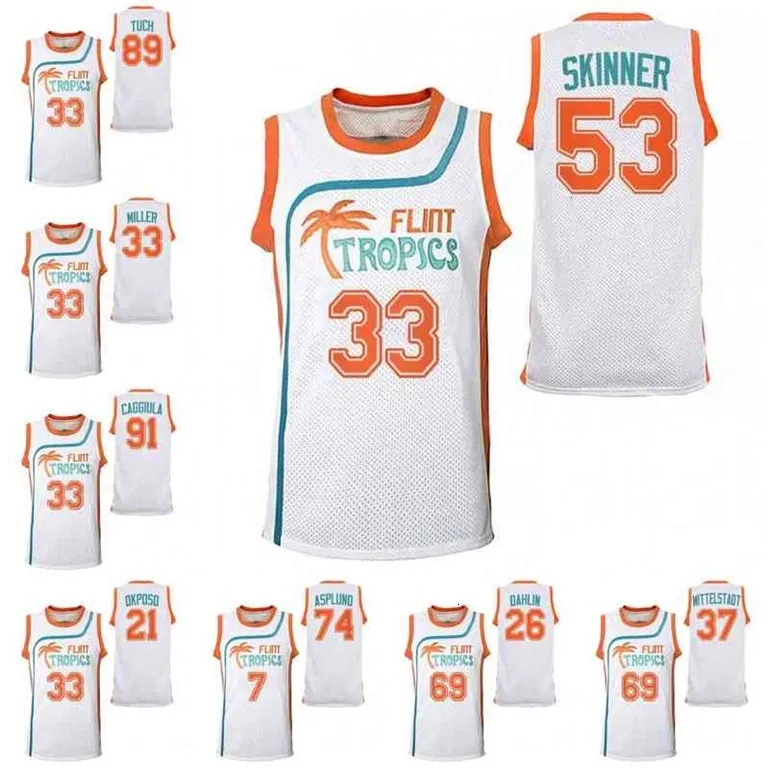 A001 53 Jeff Skinner Movie Basketball Jersey Rasmus Dahlin Alex Tuch Cody Eakin Casey Mittelstadt Kyle Okposo Mark Pysyk Colin Miller Drake