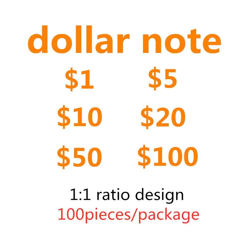 Hot Party Dollar Movies Sales Money Collections Fake New Dollars Bank