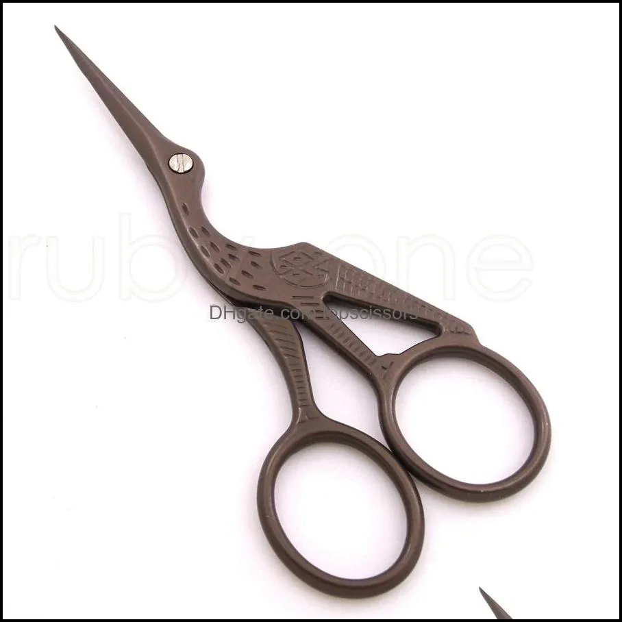 Bird Hairdresser Hair Scissors Vintage Crane Design Hair Cutter Stainless Scissors Sharp Sewing Shears For Sewing Hair Salons Use