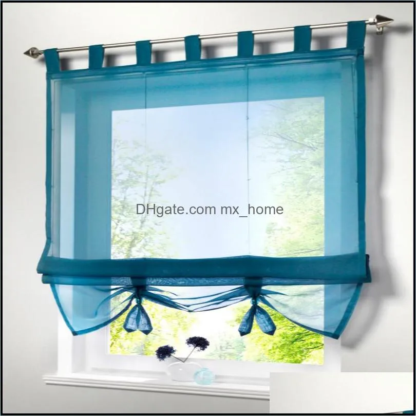 2pcs finished products roman blinds can lift balcony curtains for the kitchen,cafe,window curtains for home decoration