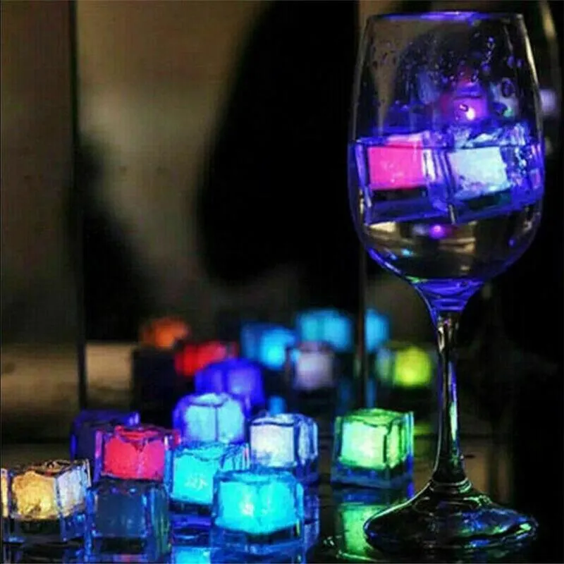 Mini LED Party Lichter, Quadratisch, Farbwechsel, Eiswürfel