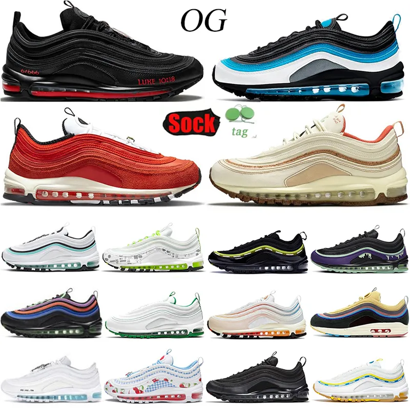 2022 Top Quality Cushion OG Mens Running Shoes Gym Red Aqua Blue Undefeated Laser Blue Satan Cork Black Bullet Triple White Jesus Men Women Sneakers Trainers Size 36-45