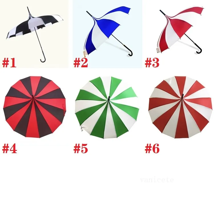 Black And White Striped Long Handle Umbrella For Bumbershoot And Pagoda Photography Creative