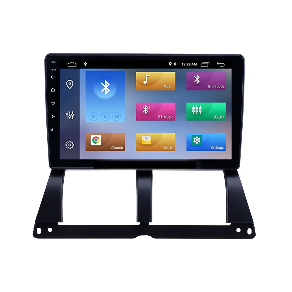 Bil DVD HD Touchscreen Player 9 tum Android GPS-navigation Radio för 2014 Saipa Tiba med Bluetooth AUX WIFI Support CarPlay TPMS DAB +