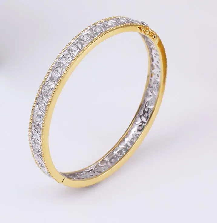 Bangle Sterling Silver Fashion Hollow Géométrique Circle Bracelet Personnalité Pérarchie de la personnalité de mariage JewelryBangleBangleBangle