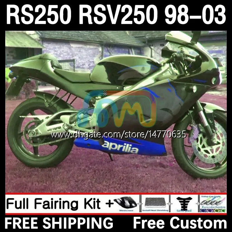 Fairings and Tank Cover لـ Aprilia RSV RS 250 RSV-250 RS-250 RSV250 98-03 4DH.140 RS250 RR RS250R 98 99 00 01 02 03 RSV250RR 1998 1999 2000 2001 2003 GREEN GREEN